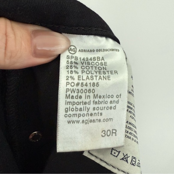 AG Jeans black Prima cigarette leg slim pants - size 30 - Picture 13 of 13